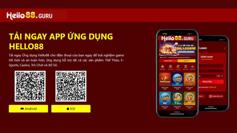 Tải app Hello88 tốn ít dung lượng trên máy điện thoại