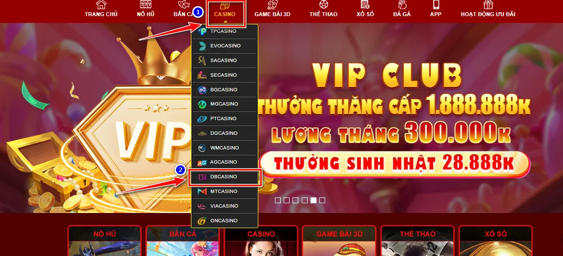 Casino DB - Sảnh Cờ Bạc Đỉnh Cao Tại Hello88