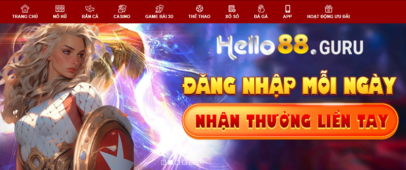 Điểm Danh mỗi ngày - Thưởng thêm 100K Tại Hello88